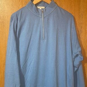 Peter Millar - Light blue sweatshirt with front zipper